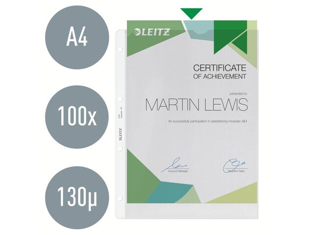Showtas Leitz Premium 4-gaats PP A4 transparant