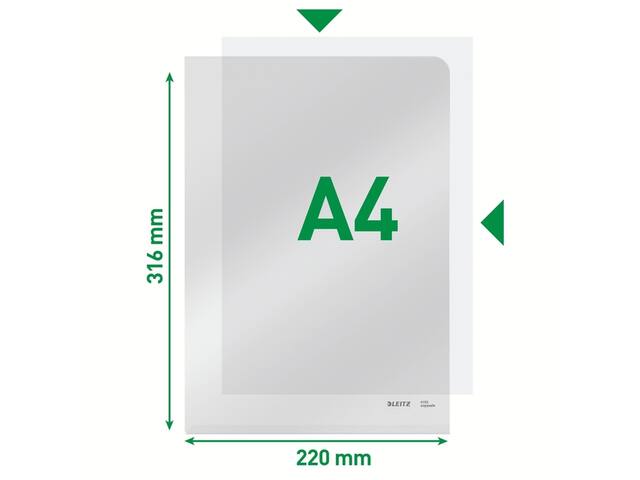 L-map Leitz Premium copy safe PVC A4 transparant