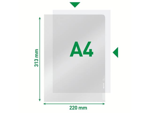 L-map Leitz Premium lasnaad PVC A4 transparant