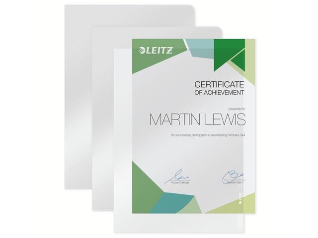 L-map Leitz Premium lasnaad PVC A4 transparant