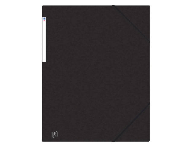 Elastomap Oxford Top File A3 3 kleppen 390gr zwart