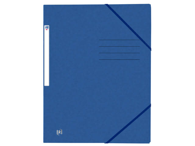 Elastomap Oxford Top File A4 3 kleppen 390gr blauw
