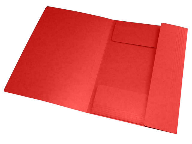 Elastomap Oxford Top File A4 3 kleppen 390gr rood