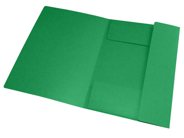 Elastomap Oxford Top File A4 3 kleppen 390gr groen