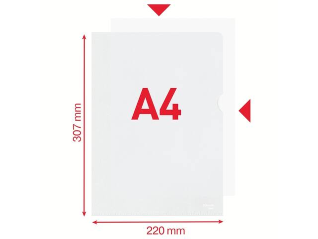 L-map Esselte standaard copy safe PP A4 tr