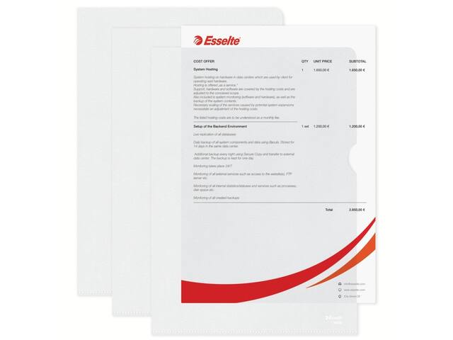 L-map Esselte standaard copy safe PP A4 tr