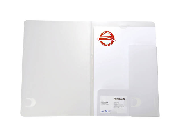 Offertemap Oxford A4 insteektas 2 klep 0.5mm PP tr