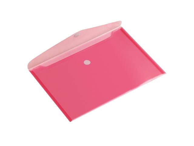 Enveloptas Europel A5 250x180mm dwars transp rood