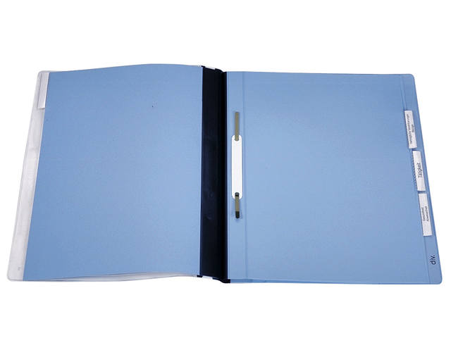 Personeelsmap Durable 5 vakken hangrail blauw
