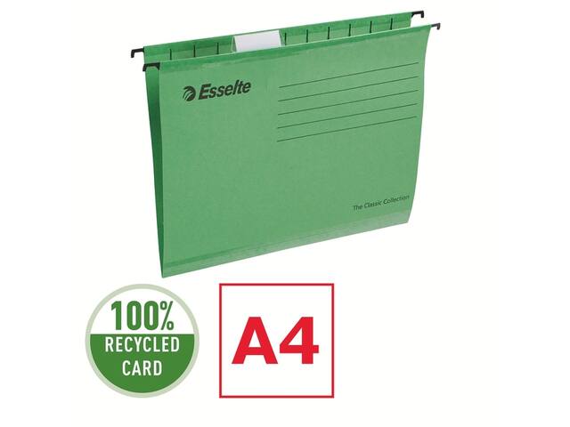 Hangmap Esselte Classic A4 V-bodem 345x240mm gn