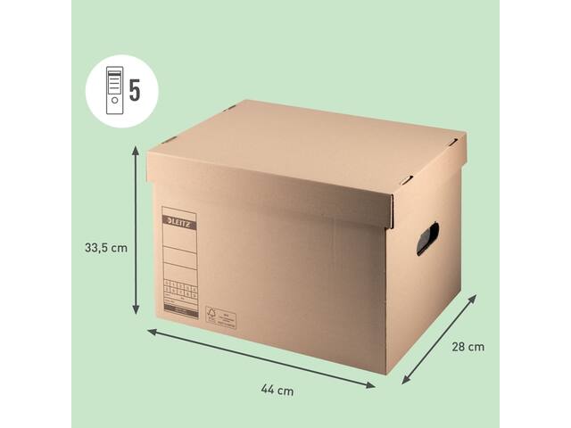 Archiefdoos deksel Leitz Premium 335x280x440mm br