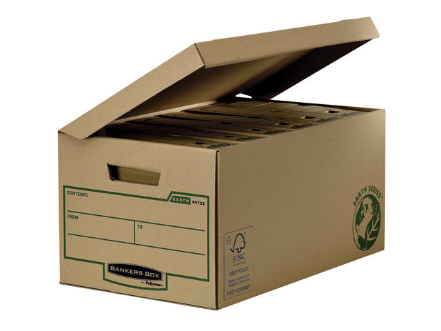 Opbergdoos Bankers Box Earth flip top bruin