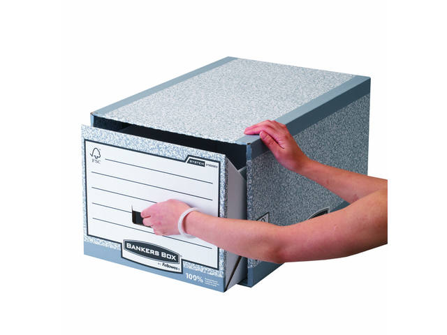 Archieflade Bankers Box A4 System A4 grijs