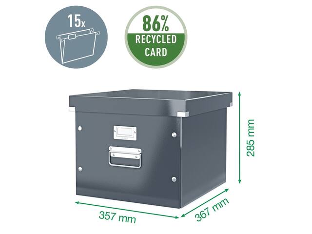 Hangmappenbox Leitz click store 357x285x367mm wt