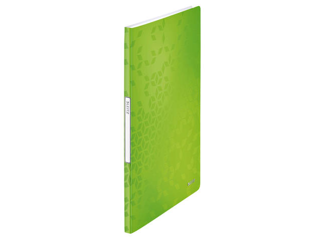 Showmap Leitz WOW A4 20-tassen PP groen