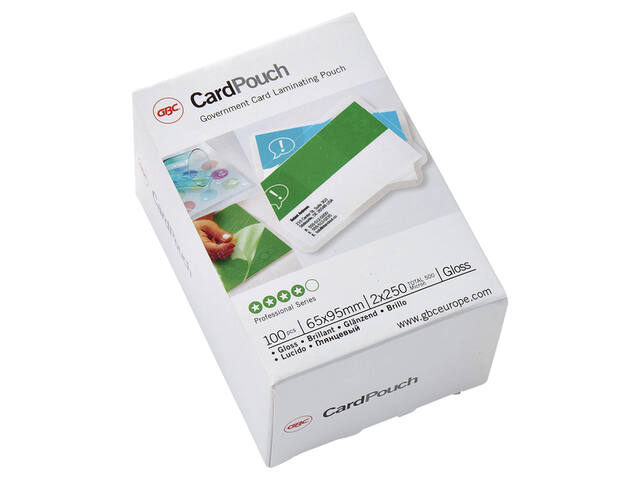 Lamineerhoes GBC governm card 65x95mm 2x250mic
