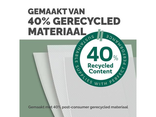 Voorblad Fellowes A4 PVC 180micron transparant