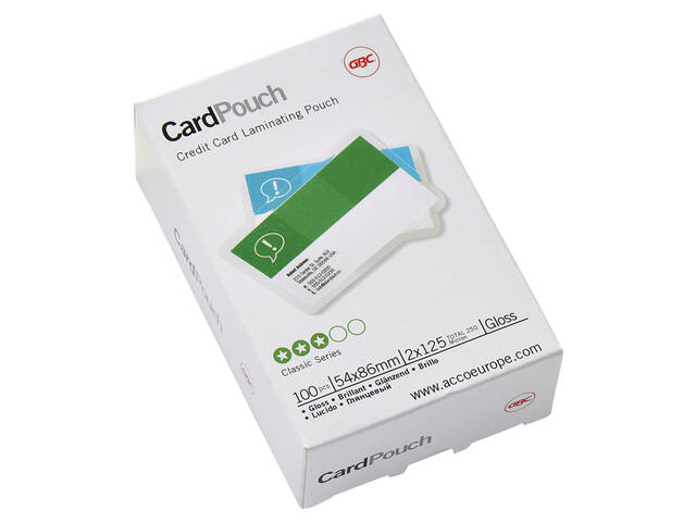 Lamineerhoes GBC creditcard 54x86mm 2x125micron
