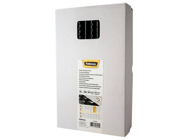 Bindrug Fellowes 14mm 21rings A4 zwart
