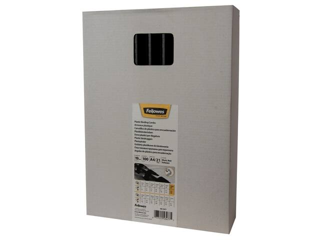 Bindrug Fellowes 19mm 21rings A4 zwart