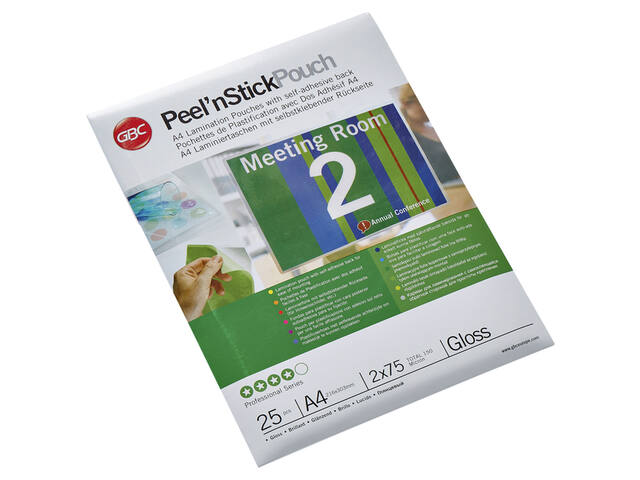 Lamineerhoes GBC Peel en Stick 2x75micron