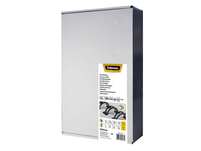 Draadrug Fellowes 14mm 34rings A4 zwart