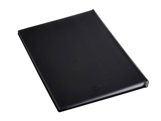 Showmap Rillstab A4 5 kanaals 50 tassen zwart