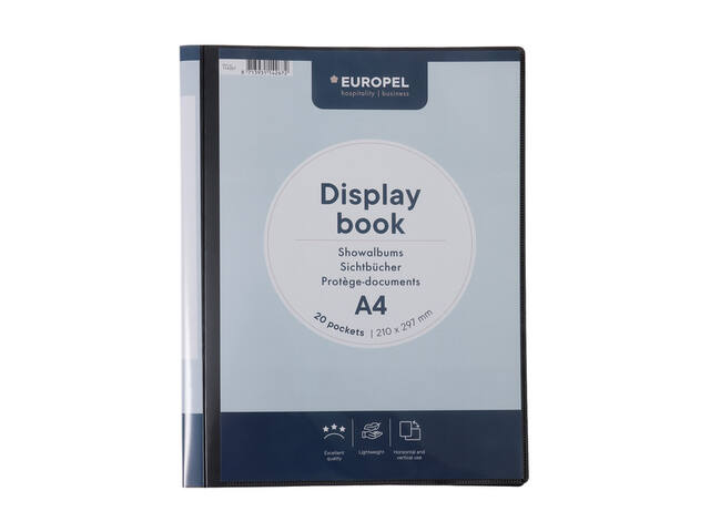 Showmap Europel Frontview A4 20 tassen antraciet