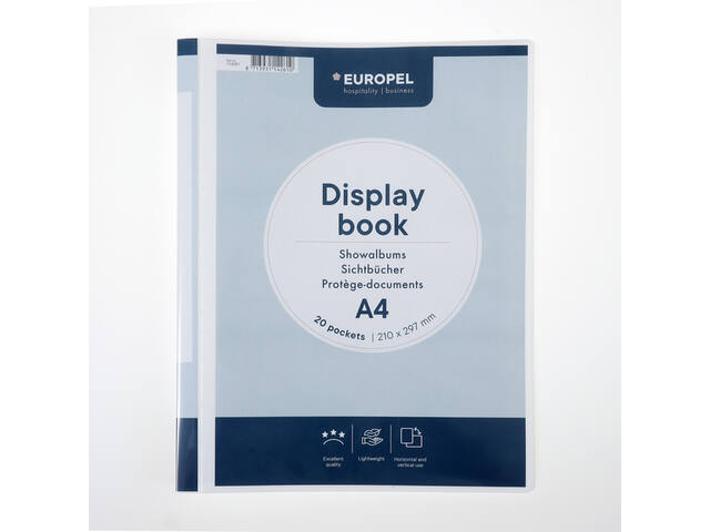 Showmap Europel Frontview A4 20 tassen wit