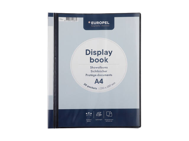 Showmap Europel Frontview A4 30 tassen antraciet