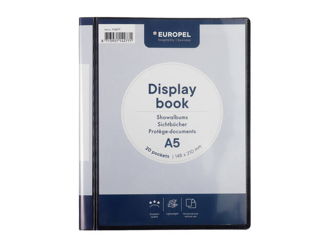 Showmap Europel Frontview A5 20 tassen antraciet