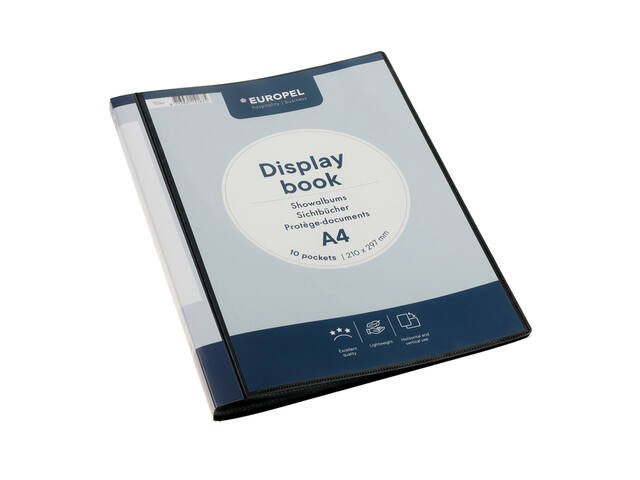 Showmap Europel Frontview A4 10 tassen antraciet