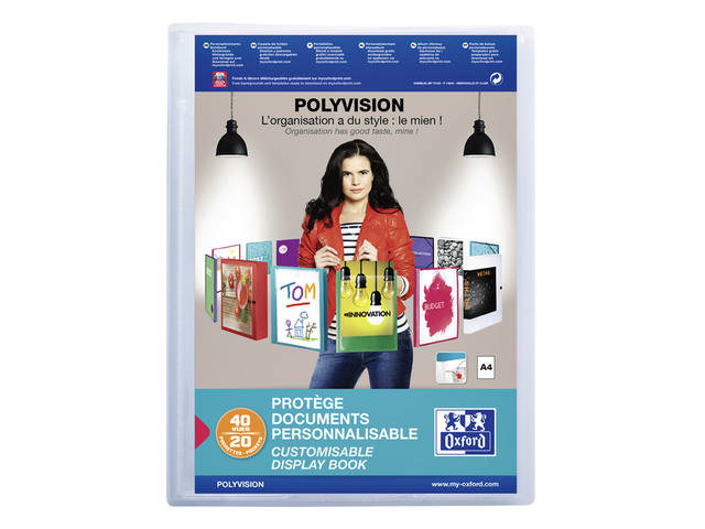 Showalbum Oxford Polyvision A4 20tas PP tr