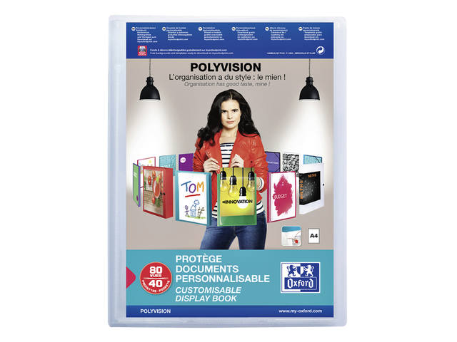 Showalbum Oxford Polyvision A4 40tas PP tr