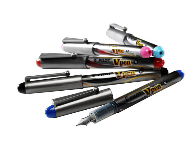 Vulpen PILOT Vpen M zilver blauw