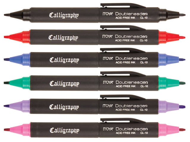 Kalligrafiepen Itoya CL10 1.5 en 3.0mm blauw