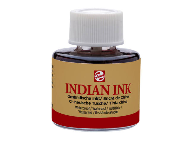 Oost Indische inkt Talens 11ml zwart