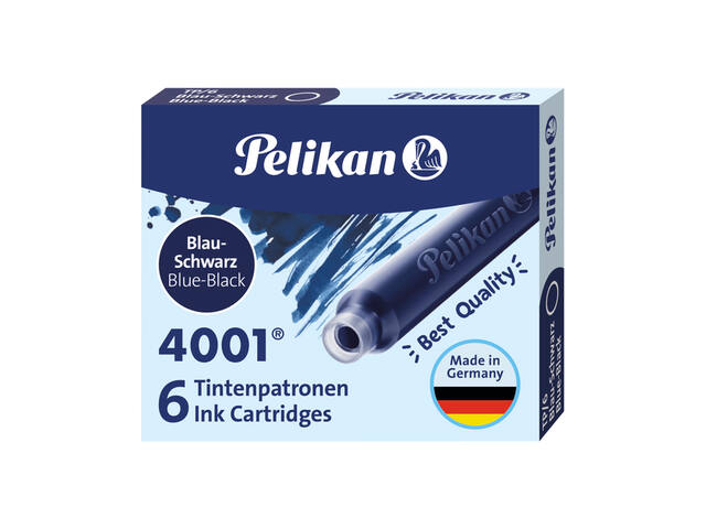 Inktpatroon Pelikan blauw/zwart