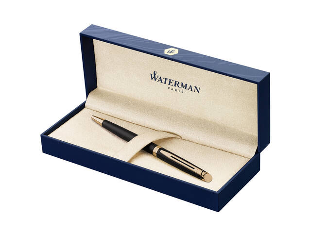 Balpen Waterman Hemisp GT M mat zwart