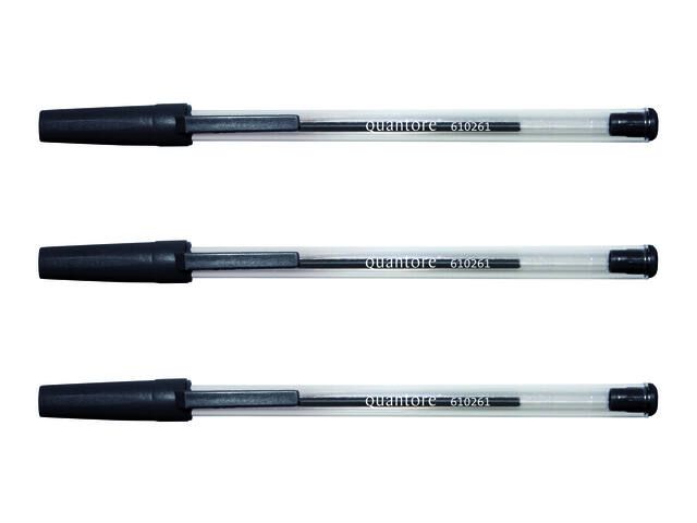 Balpen Quantore stick zwart