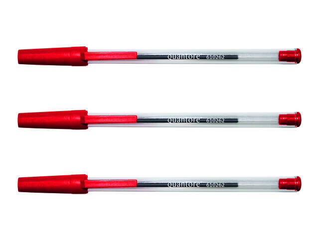 Balpen Quantore stick rood