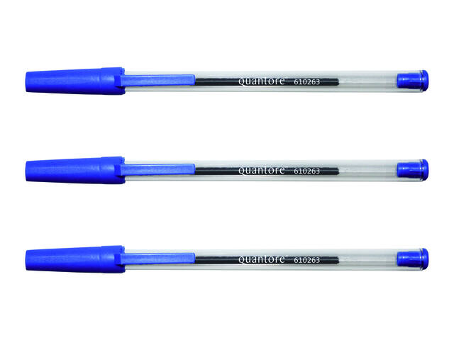 Balpen Quantore stick blauw