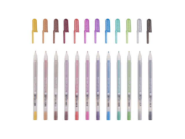 Gelschrijver Sakura Gelly Roll Metallic 12 kleuren