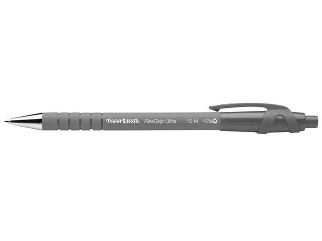 Balpen Papermate Flexgrip Ultra M zwart valuepack