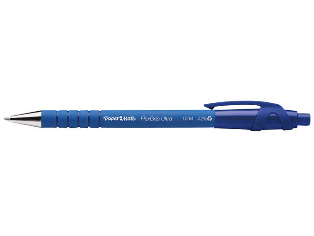 Balpen Papermate Flexgrip Ultra M blauw valuepack