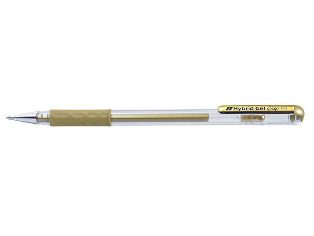 Gelschrijver Pentel K118 Grip M goud