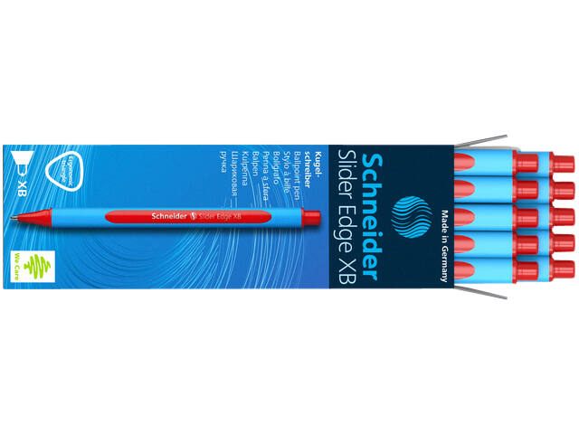 Balpen Schneider Slider Edge XB rood