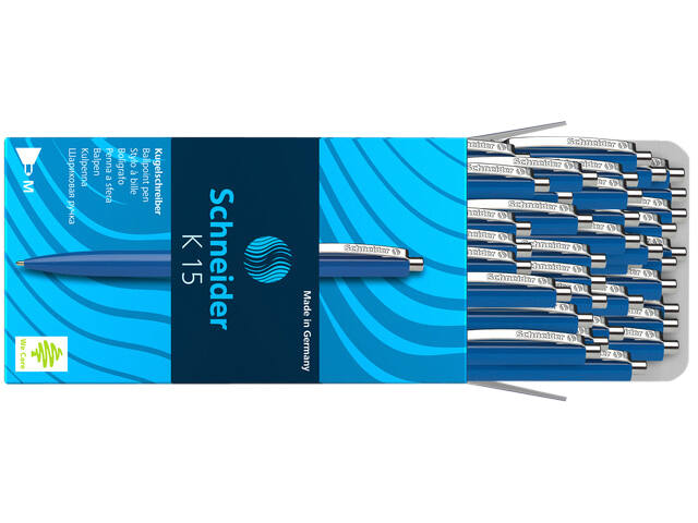 Balpen Schneider K15 M blauw