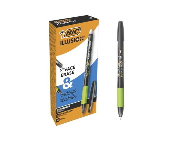 Gelschrijver Bic Gelocity illusion M zwart