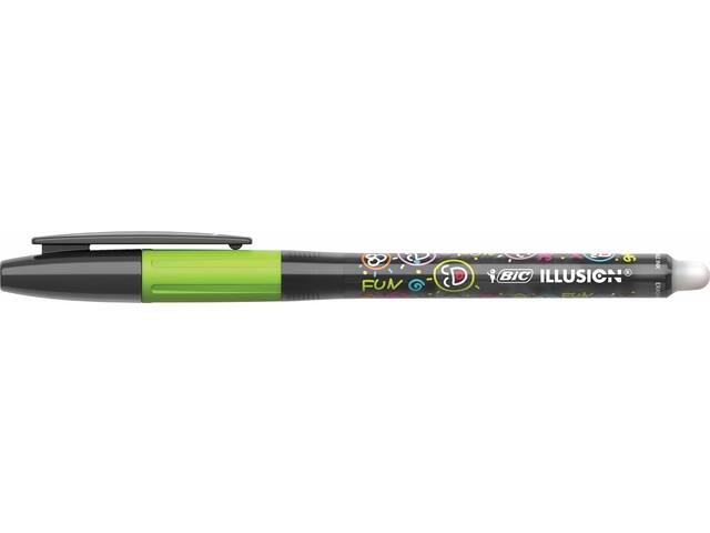 Gelschrijver Bic Gelocity illusion M zwart